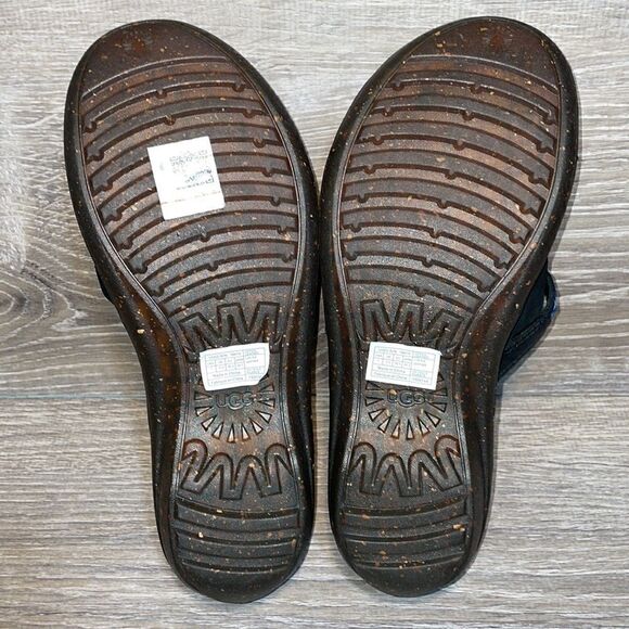 Ugg Niya Slip On Strap Black Leather Thong Women’s Size 7 Flip Flop Sandal NWOT - Picture 7 of 12